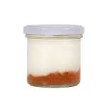 Detail jablkového jogurtu